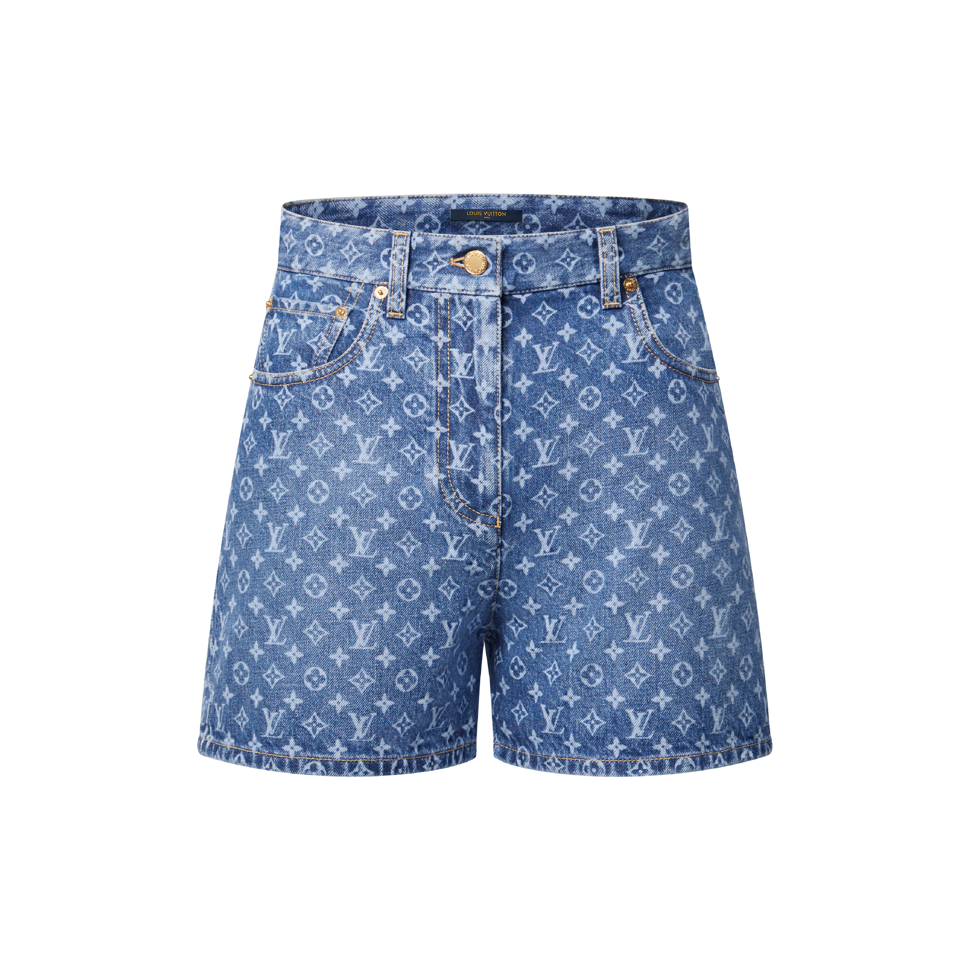 Monogram Denim Shorts - Women - Ready-to-Wear | LOUIS VUITTON ®